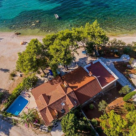 Deluxe Villa Sirena On The Beach With Pool Supetar Exterior foto